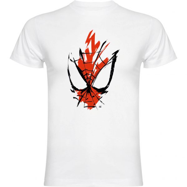 Camiseta la marca de spiderman blanca
